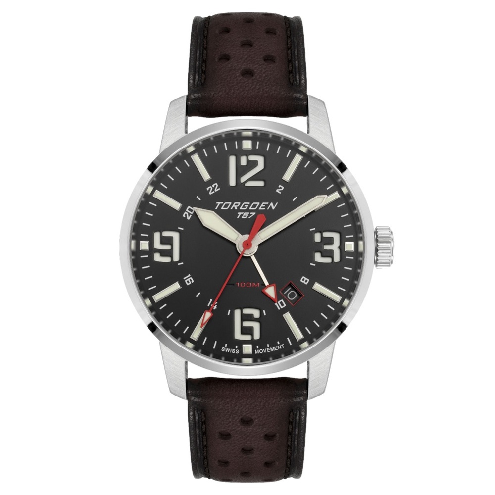 T57 BLACK GMT SAPPHIRE

41mm, Dark Brown Leather